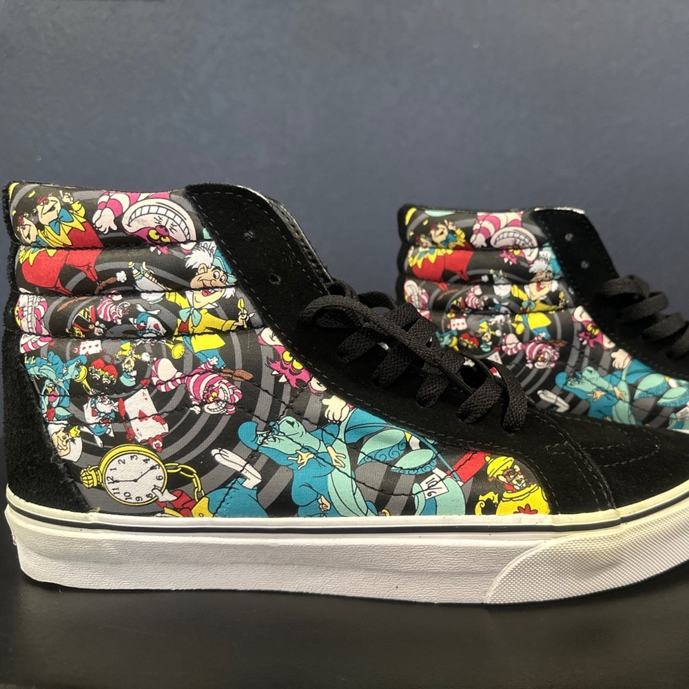 Vans Disney Alice in Wonderland Rabbit in a hole Size 10 men’s.
